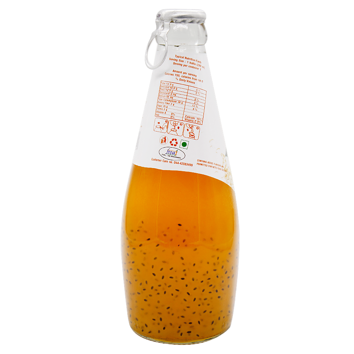 Americano Basil Seed Drinks Orange 290 ml