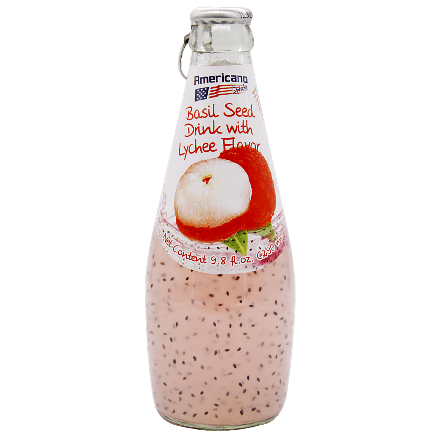 Buy Americana Basil Seed Drinks Lychee 290 Ml Online At Best