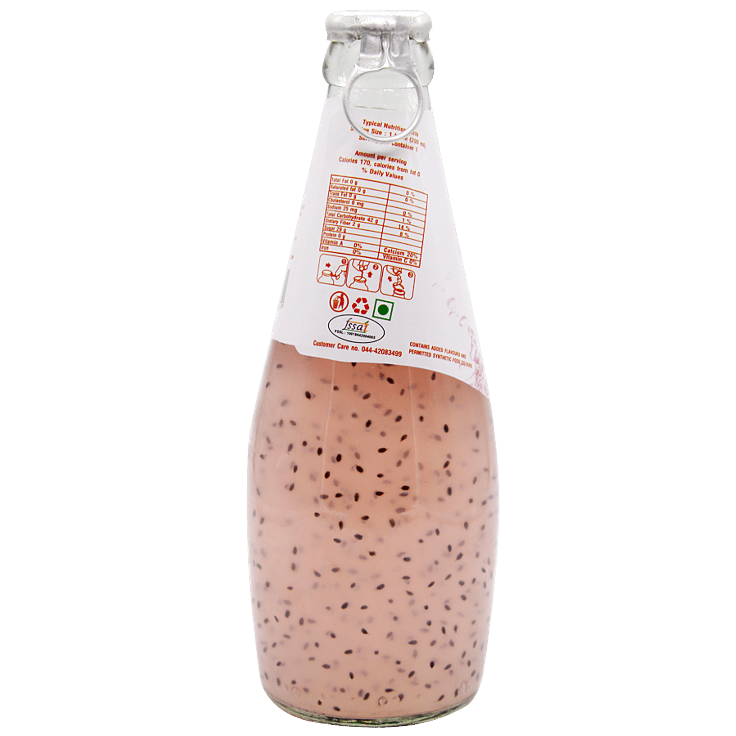 Buy Americana Basil Seed Drinks Lychee 290 Ml Online At Best