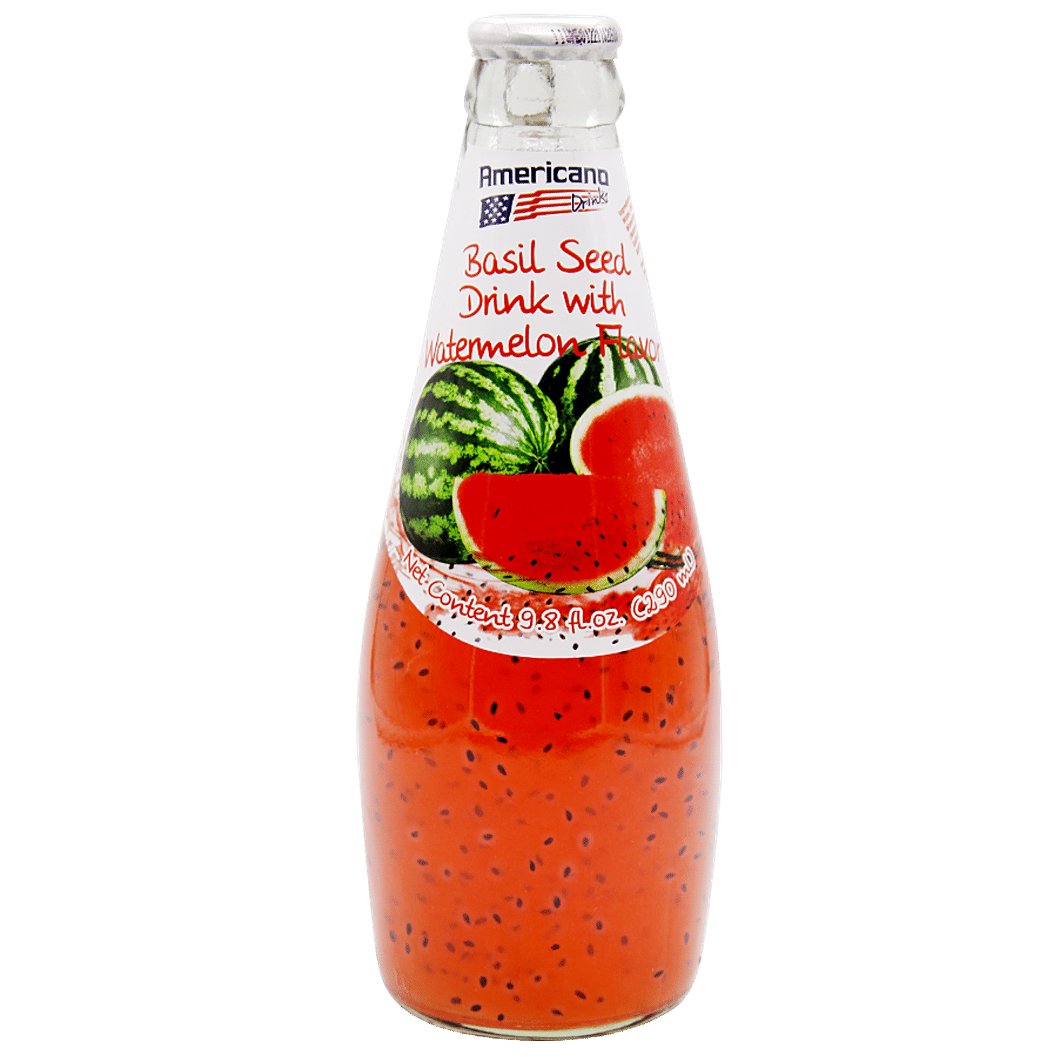 Americano Basil Seed Drinks Watermelon 290 ml