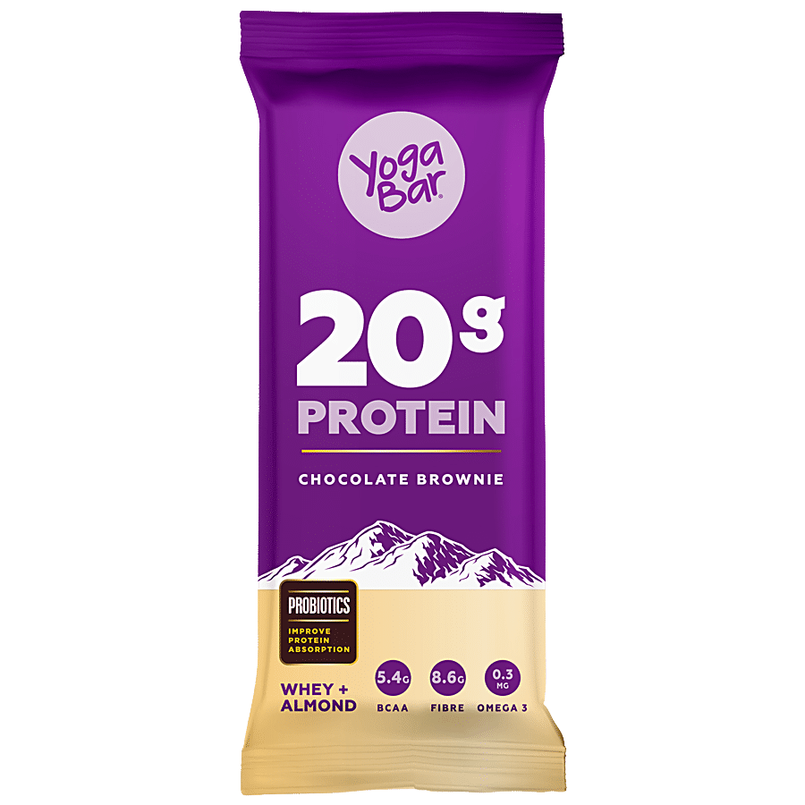 Buy Yoga Bar 20 Gm Protein Bars Baked Brownie Whey Almond 60 Gm Online At  Best Price of Rs 729 - bigbasket