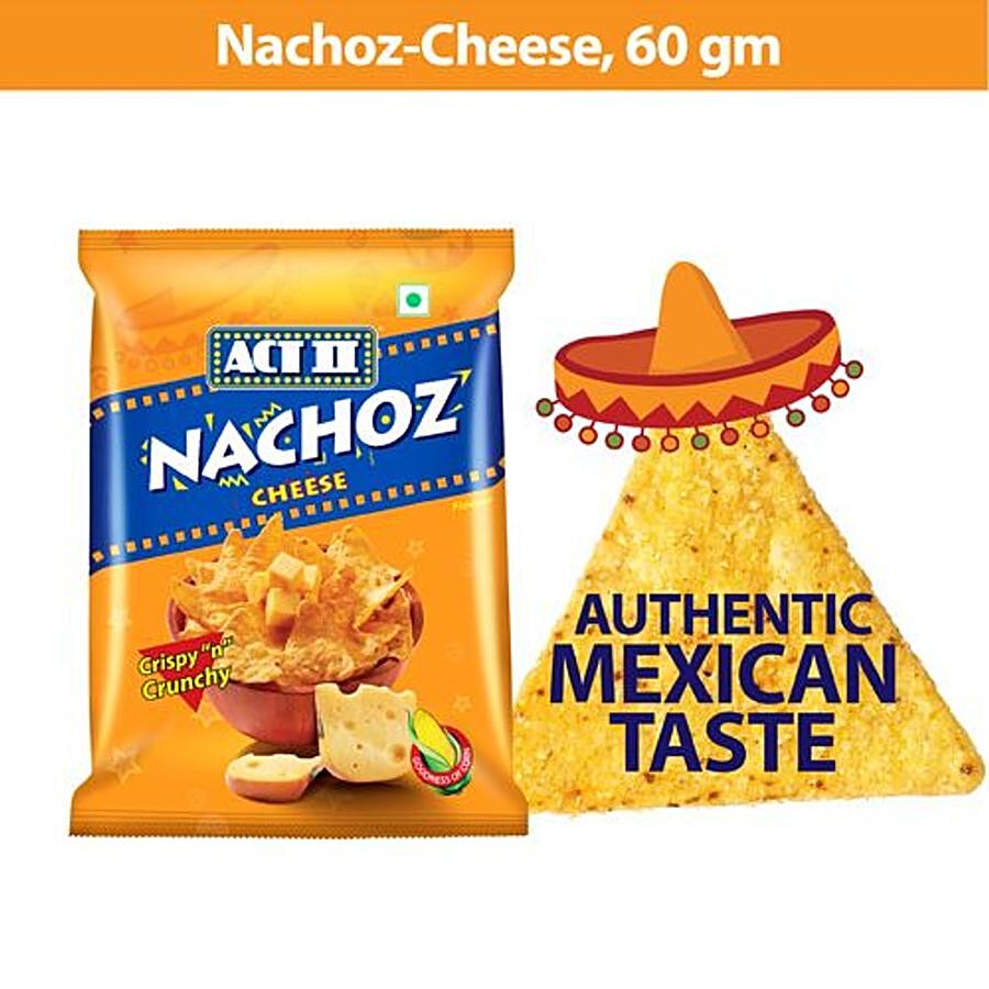 ACT II Nachoz - Cheese Nachos, Snacks, 0% Transfat, 150 g