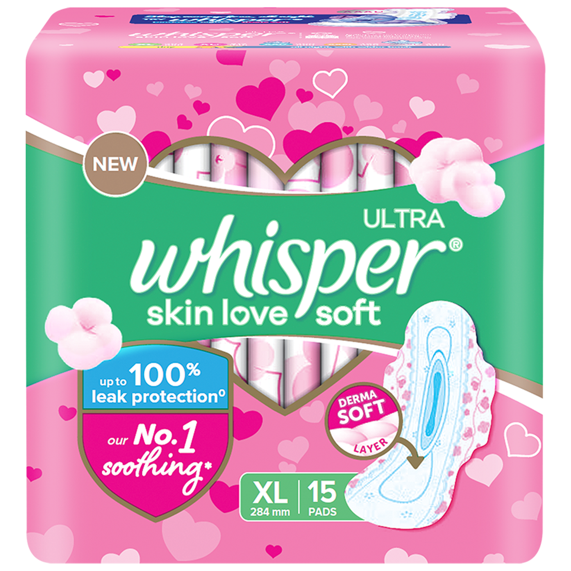 Buy Whisper Ultra Soft Air Fresh Sanitary Napkin (XL+ ) 30 pads