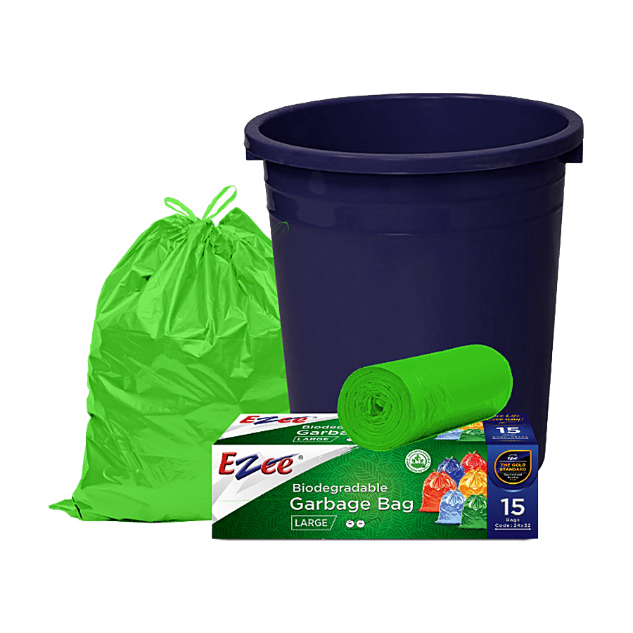 Buy Ezee Bio Degradable Garbage Bags/Trash Bags/Dustbin Bags - 61 cm x 81  cm Online at Best Price of Rs 89.1 - bigbasket