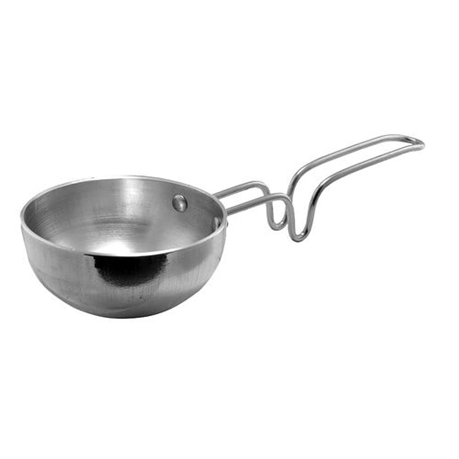 Heavy Duty Stainless Steel Induction Base Tempering/Tadka Pan, Compatible  with Gas And Induction, Cookware/Kitchenware (Dia-11cm, Cap.- 250ml), Pack