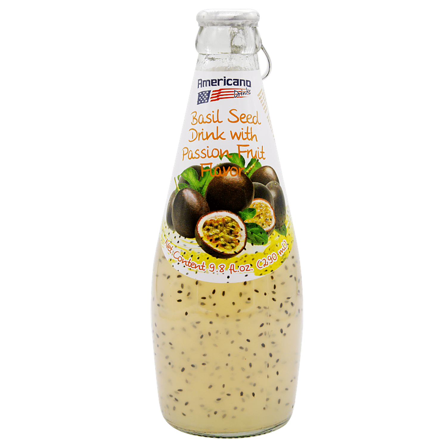 Buy Americana Basil Seed Drinks Passion Fruit 290 Ml Online At