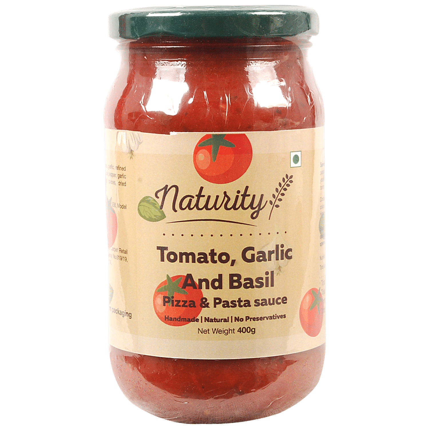 Buy Naturity Sauce Tomato Garlic Basil Pasta 400 Gm Online At