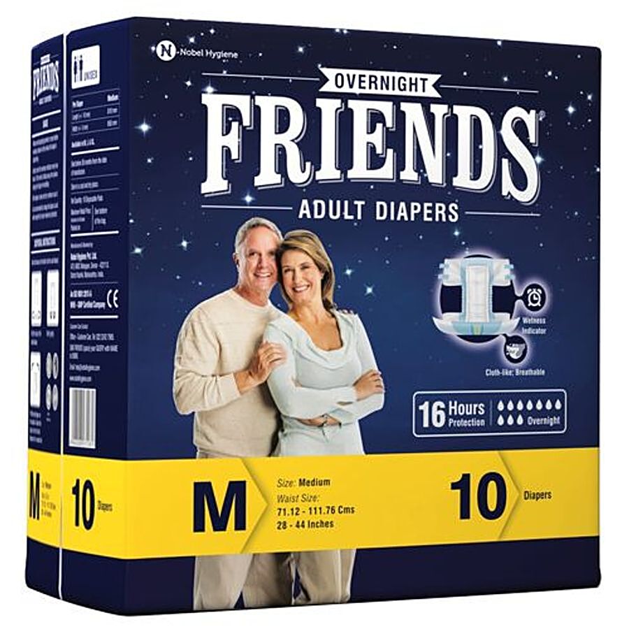 Buy Adult Diapers Online - Price ₹211 Per 1 pack (10 pieces) Near Me
