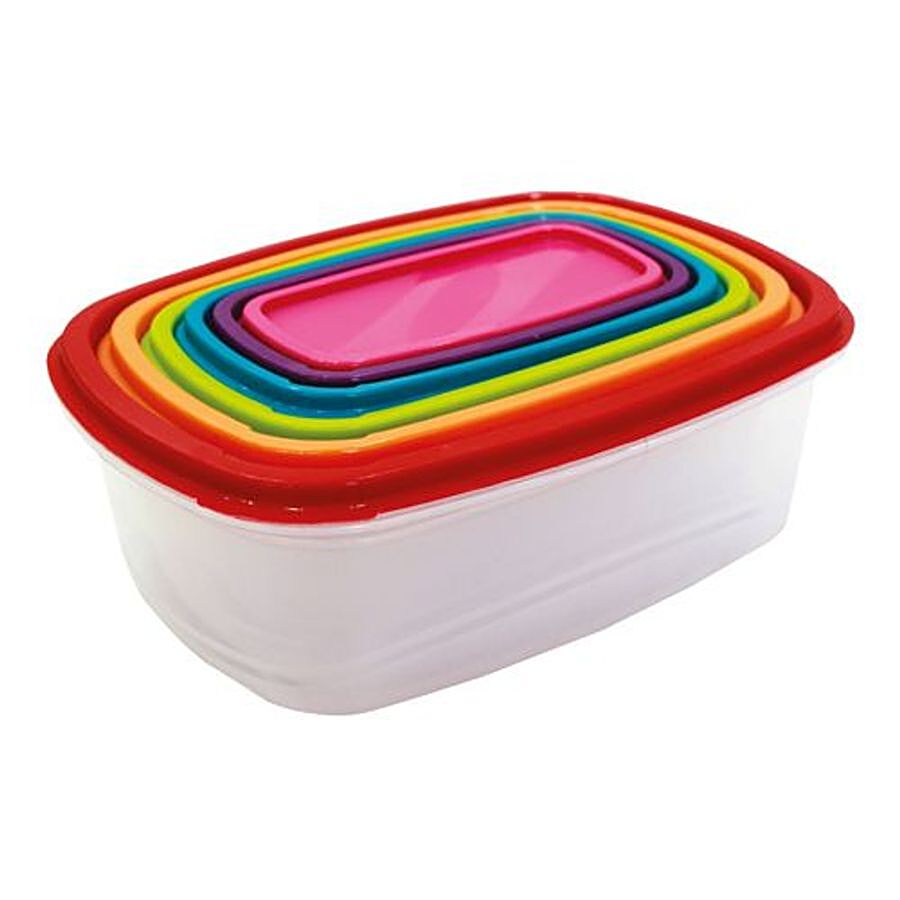 Buy Asian Storage Container - Assorted Colour, Plastic, Plain, Rectangular  Online at Best Price of Rs 129 - bigbasket