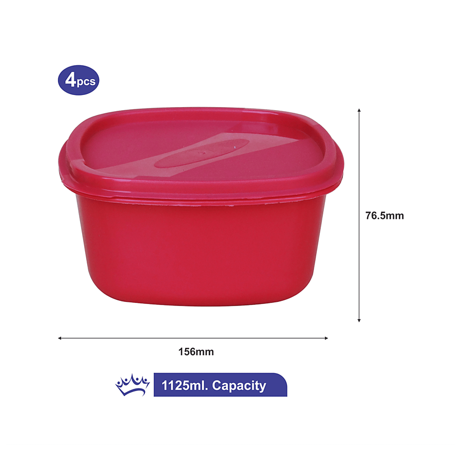 Buy Princeware Square Plastic Container Assorted Online at Best