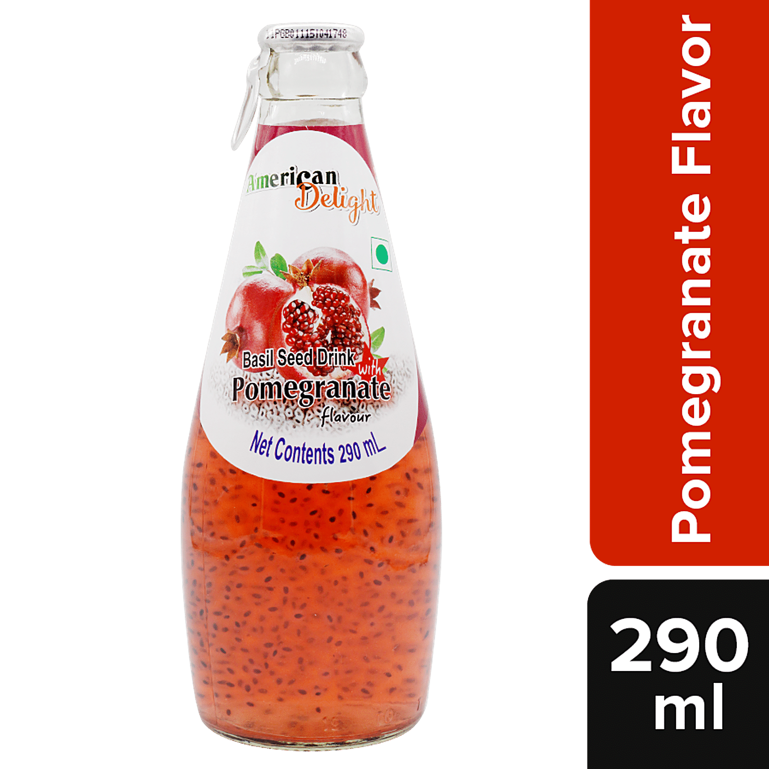 American Delight Basil Drink Pomegranate Flavored 300 ml