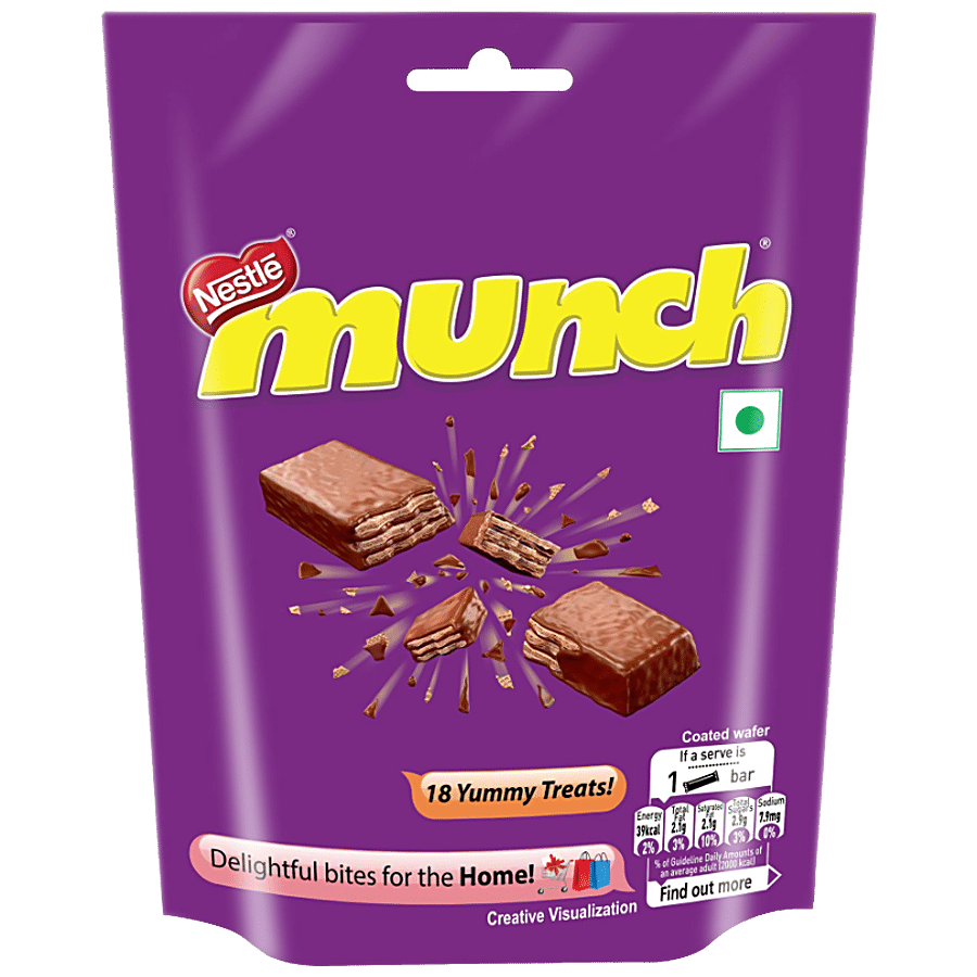 Buy Munch Pouch Chocolate Bar 202 Gm Online At Best Price of Rs 90