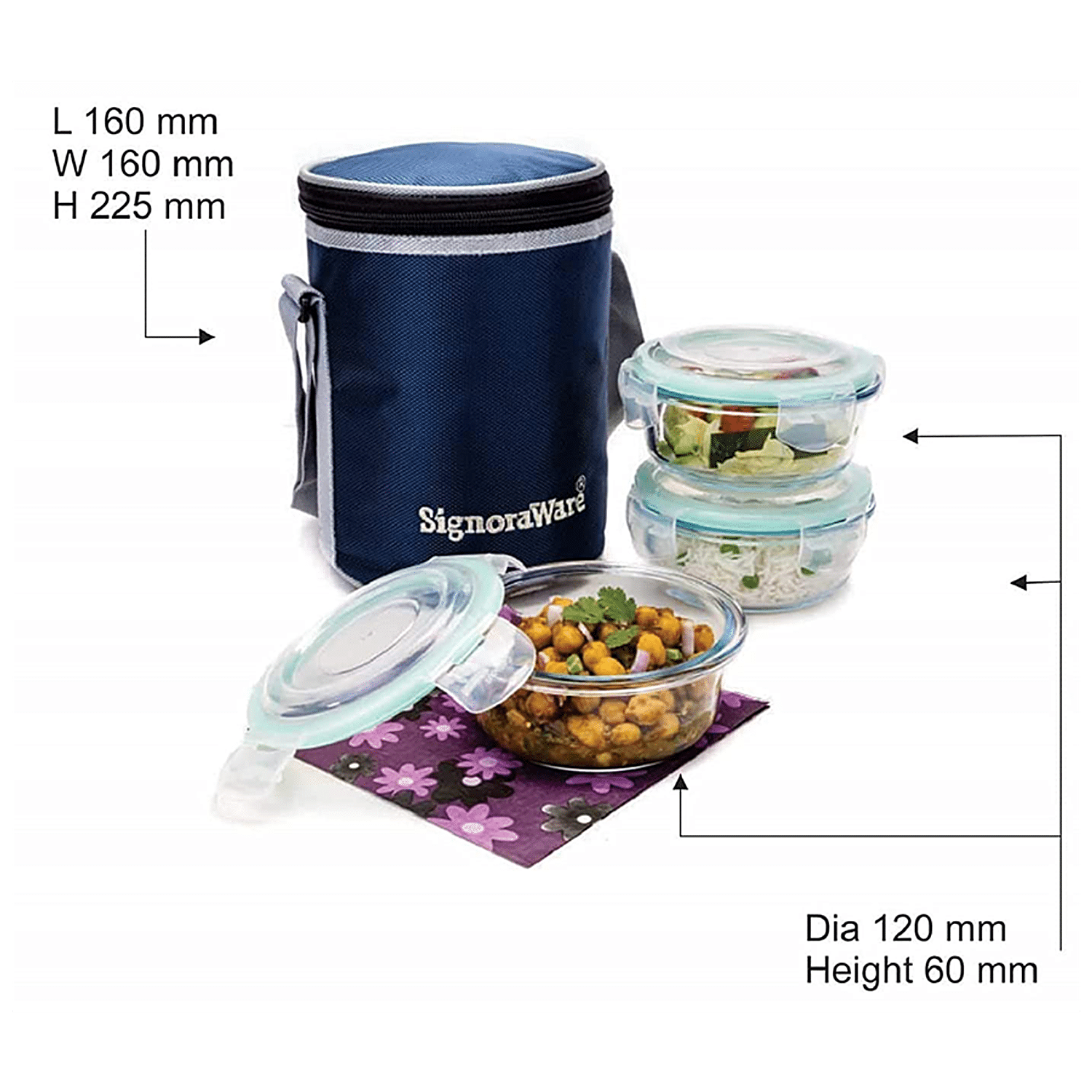 signoraware executive lunch box