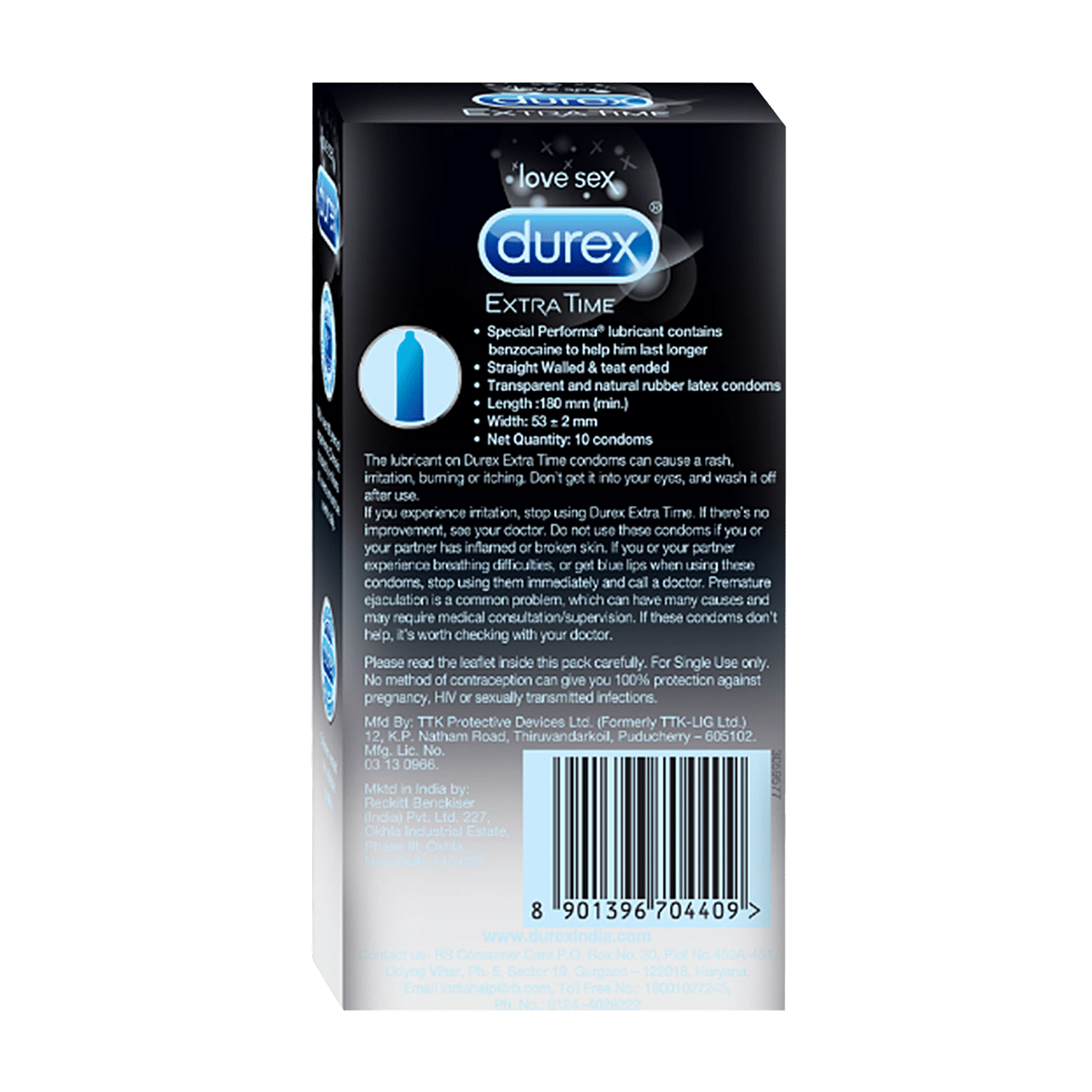 Buy Durex Condoms - Extra Time Online at Best Price of Rs 242.1 - bigbasket