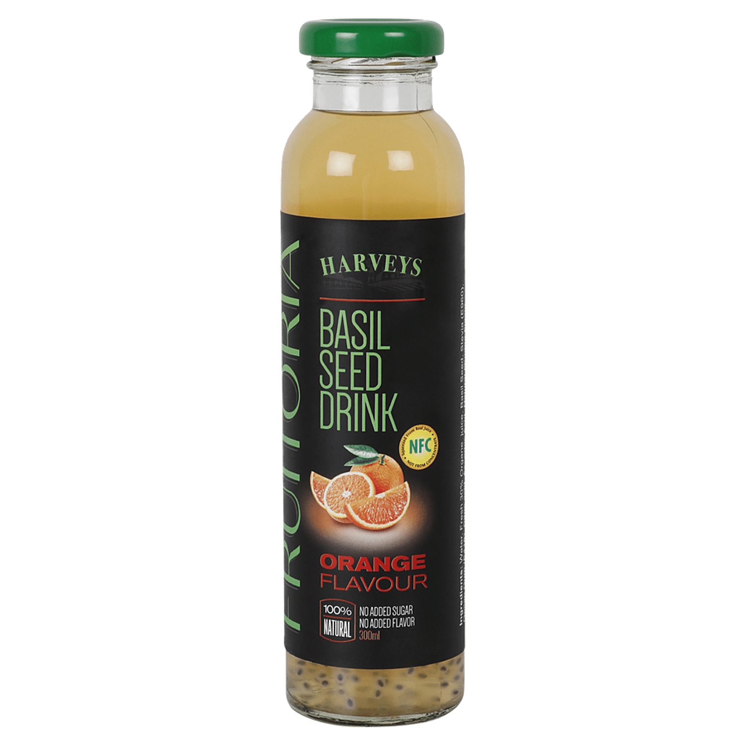 Buy Fruitoria Basil Seed Drink Orange 300 Ml Online At Best Price of