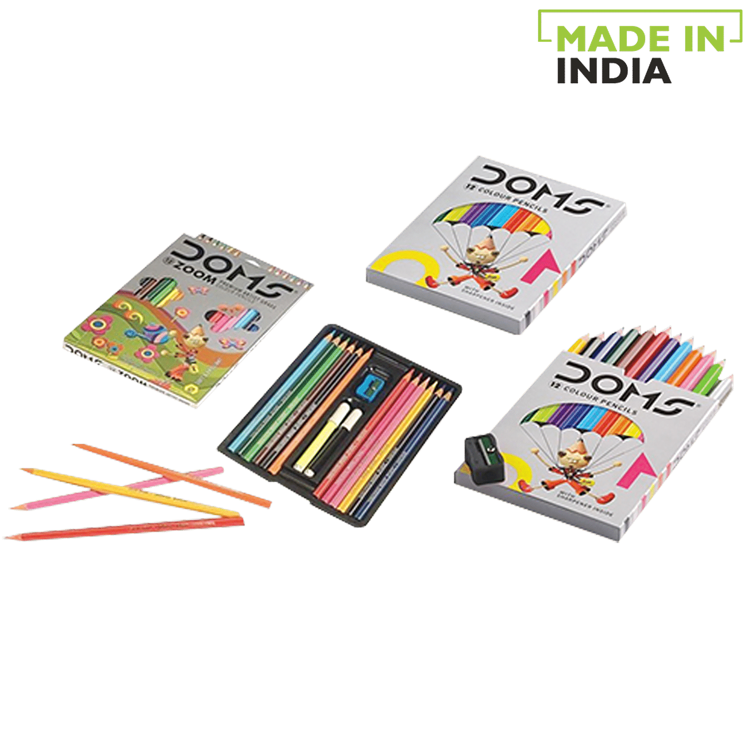 Buy Doms Colour Pencils 12 Shades online @  - School &  Office Supplies Online India