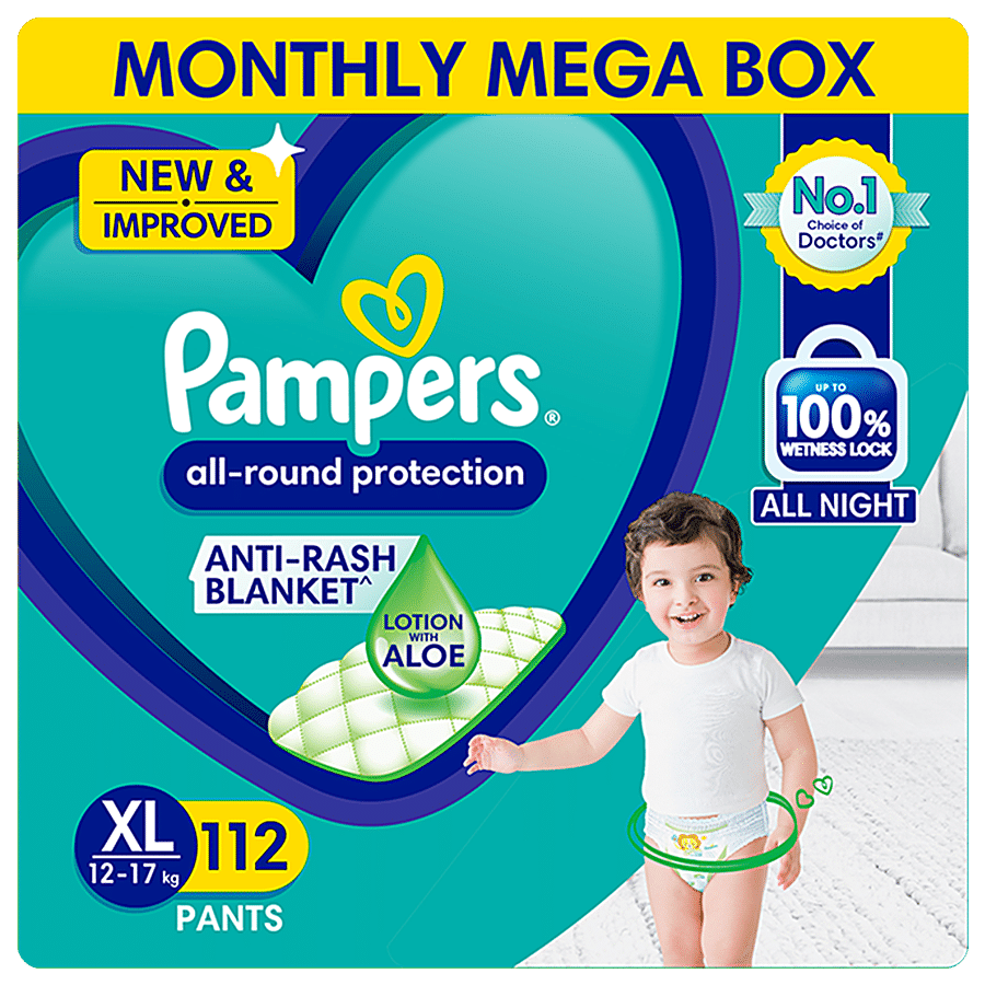 Pampers Diaper Pants, Size 5 (12-17 Kg), Keeps Skin Dry, Soft & Comfortable  - M - Buy 33 Pampers Pant Diapers