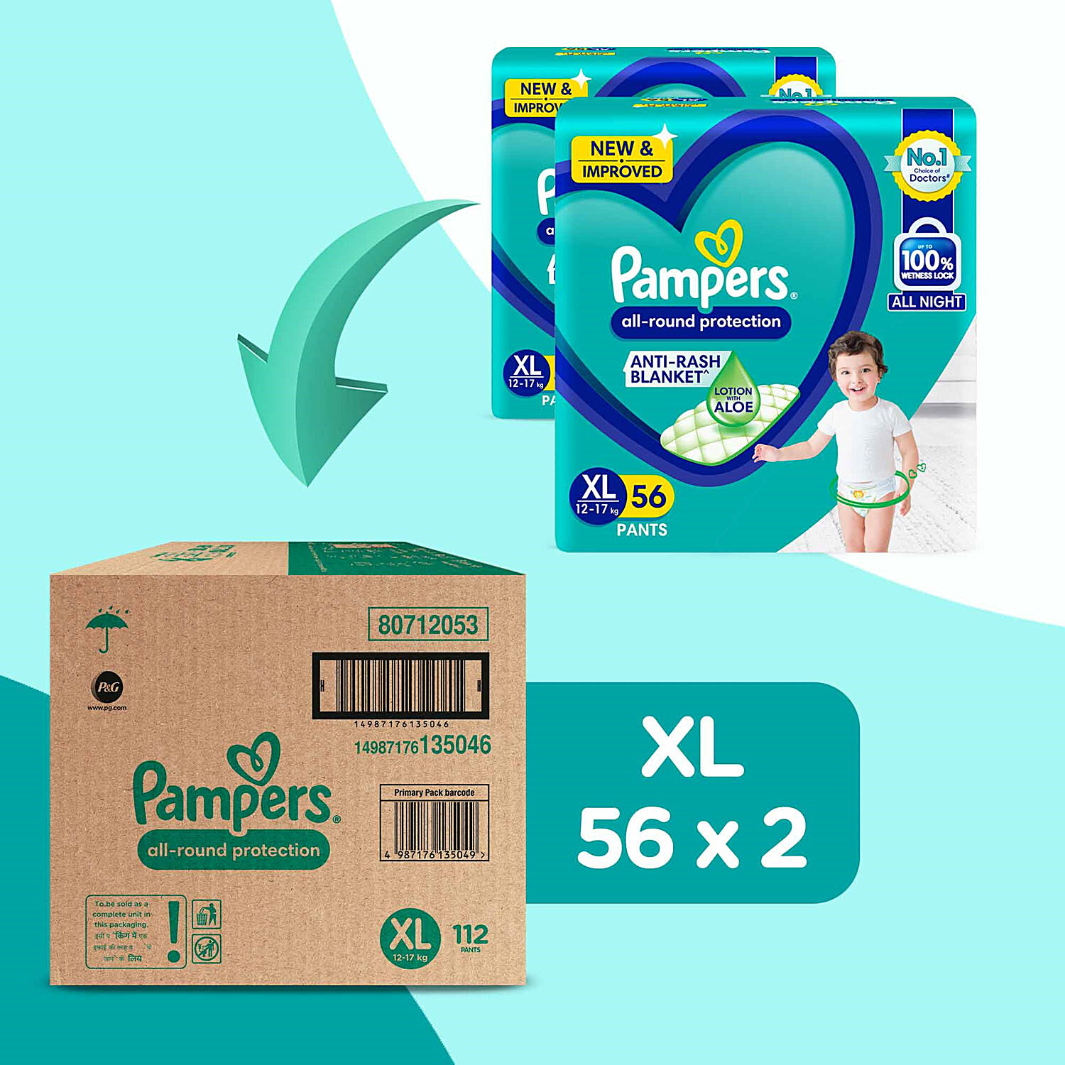 Buy Pampers Premium Care Diaper Pants - Extra Large Size, 12-17 kg Online  at Best Price of Rs 899 - bigbasket