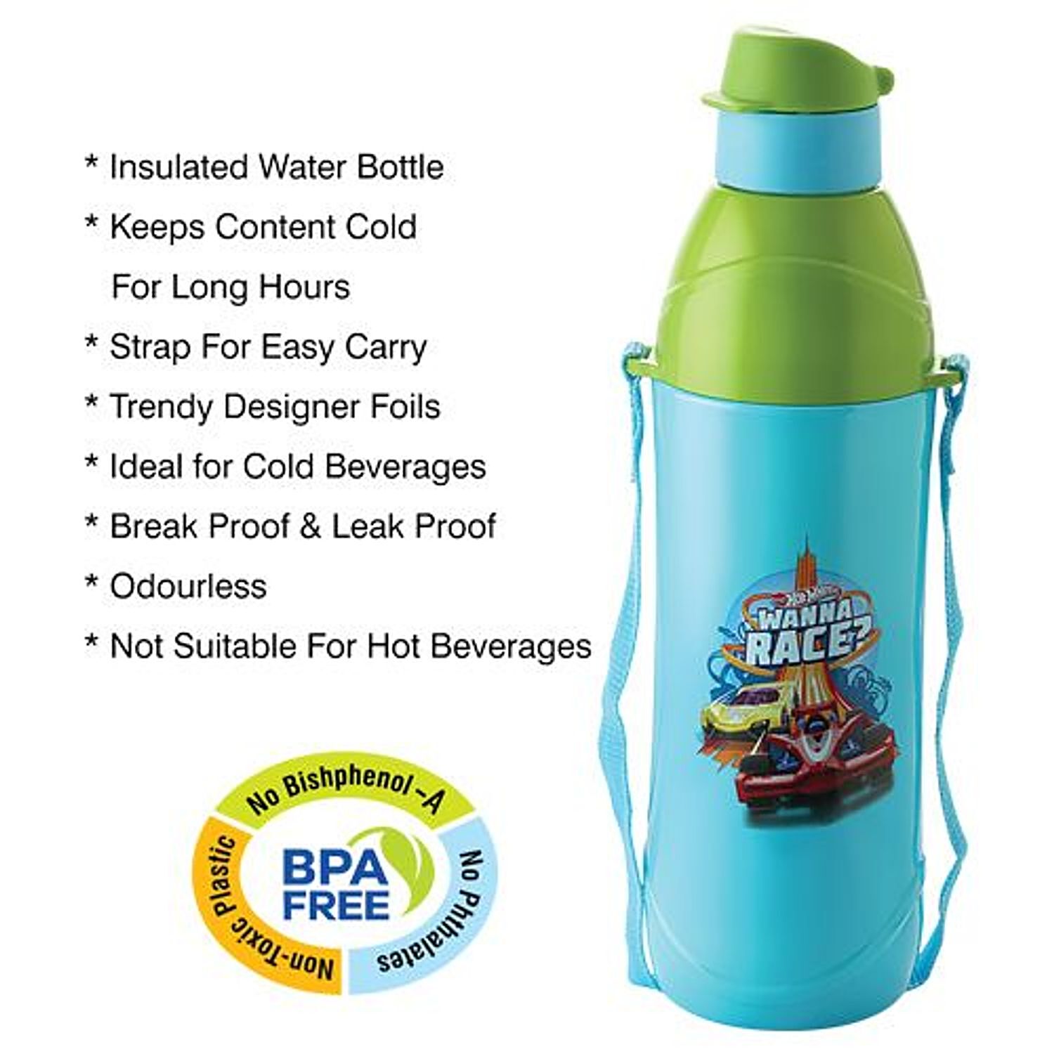 Buy Cello Water Bottle - Puro Kids, Lemon Green Online at Best Price of Rs  149 - bigbasket