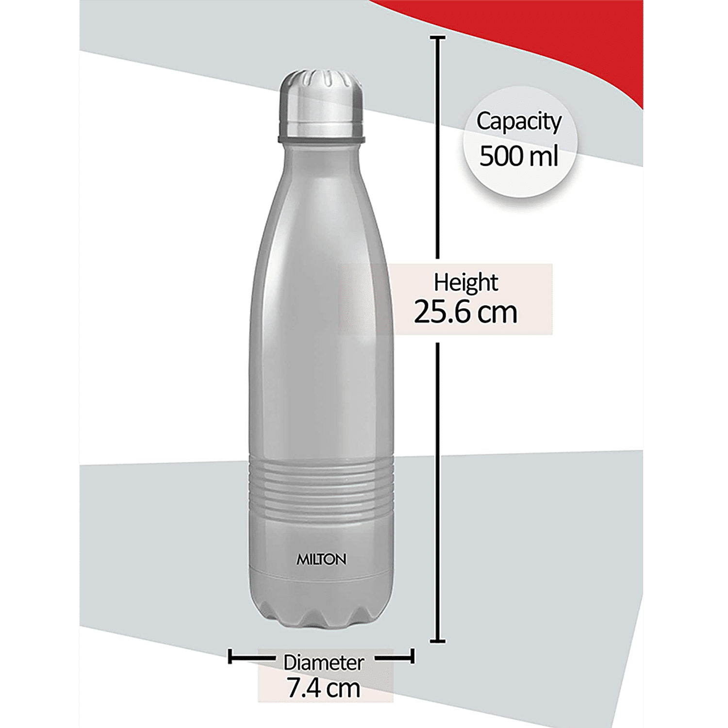 Milton Duo DLX 500 Thermosteel Water Bottle, 500 ml