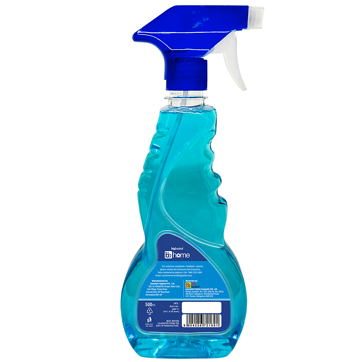 BB Home Glass Multipurpose Surface Cleaner Liquid Spray, 500 ml