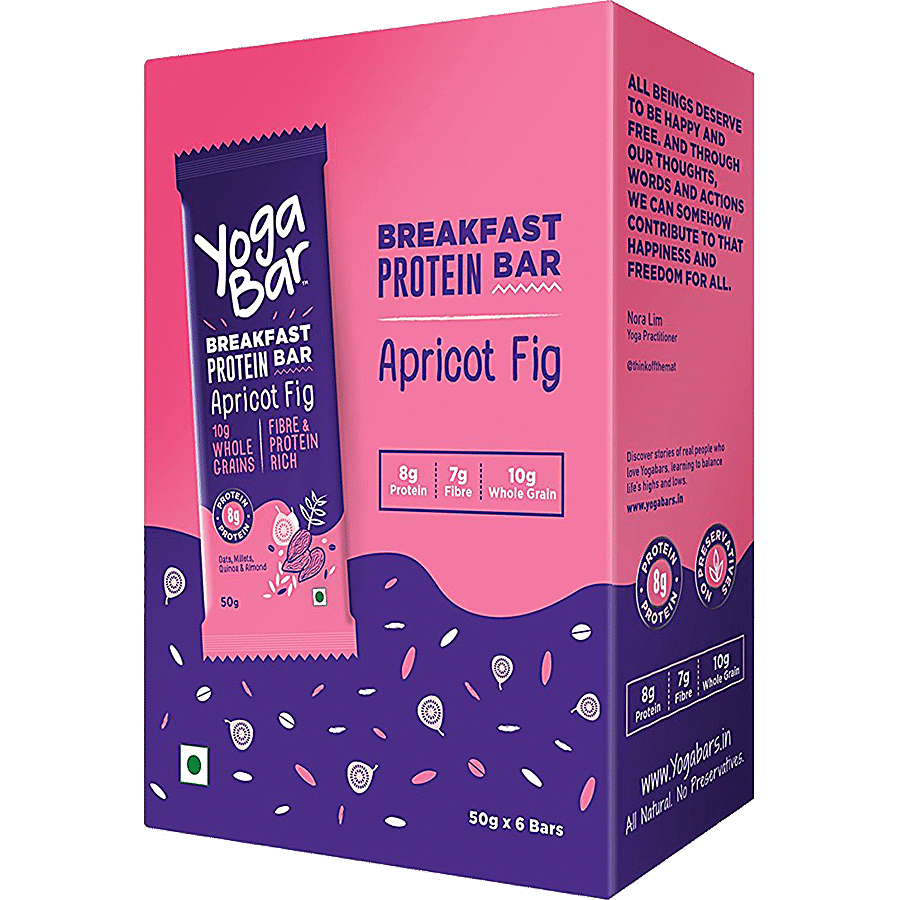 Yoga Bar Breakfast Protein Bar - Blueberry Pie 50 gms Combo 50 g X 3 - Buy  online at ₹153 near me