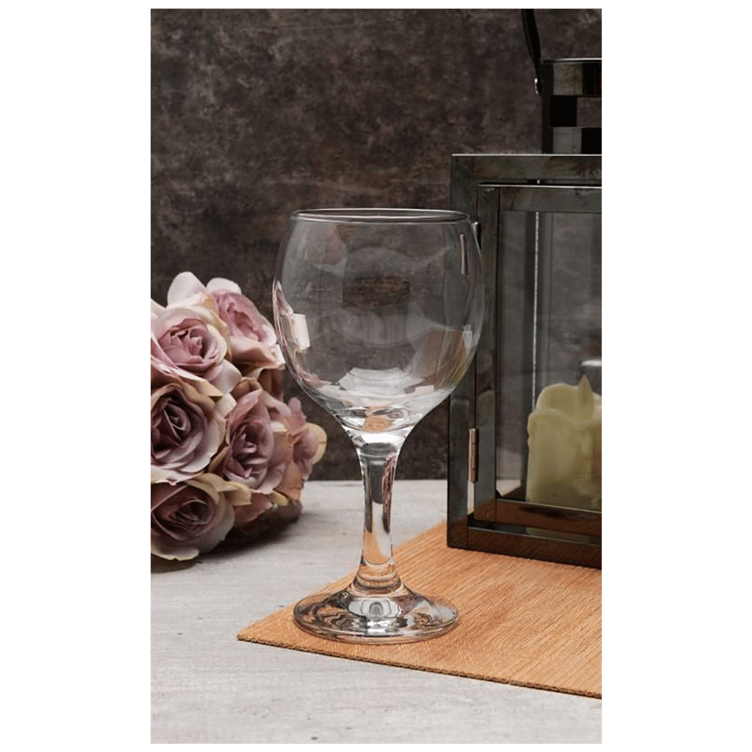 Pure Source India Wine Glass, Ideal for White or Red Wine Glass, 400 ml,2  Pcs Set