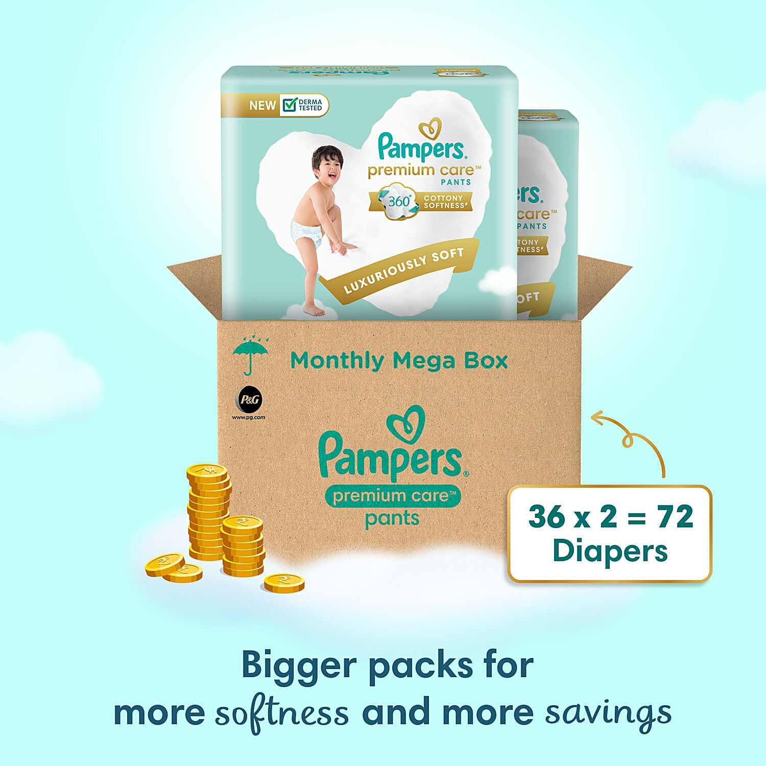 Buy Pampers Premium Care Diaper Pants - Extra Large Size, 12-17 kg Online  at Best Price of Rs 899 - bigbasket