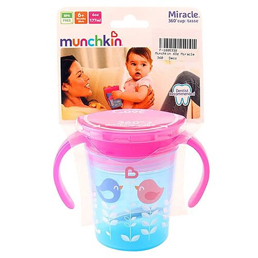 Buy Munchkin Miracle 360 Deco Sipper Cup - Blue Bird, 6 m+