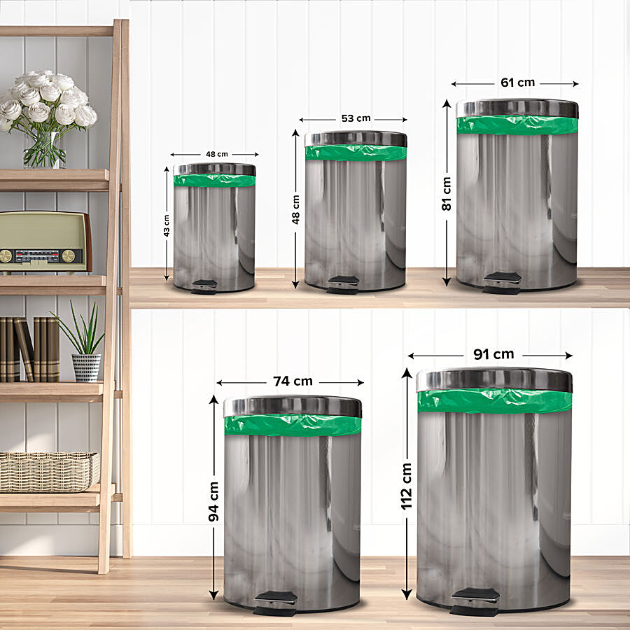 Buy BB Home Garbage Bags - Medium, Green, 48 x 53 cm Online at Best Price  of Rs 69 - bigbasket