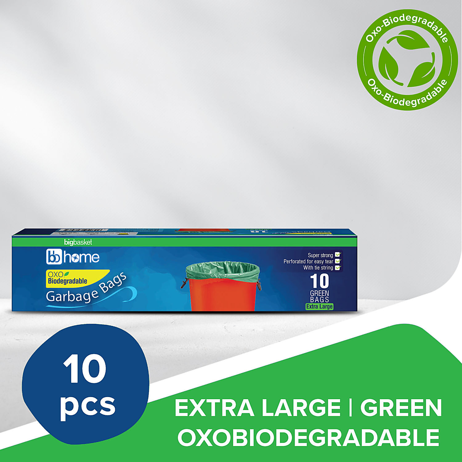 Extra-Large, White, OXO Biodegradable Plastic Bags