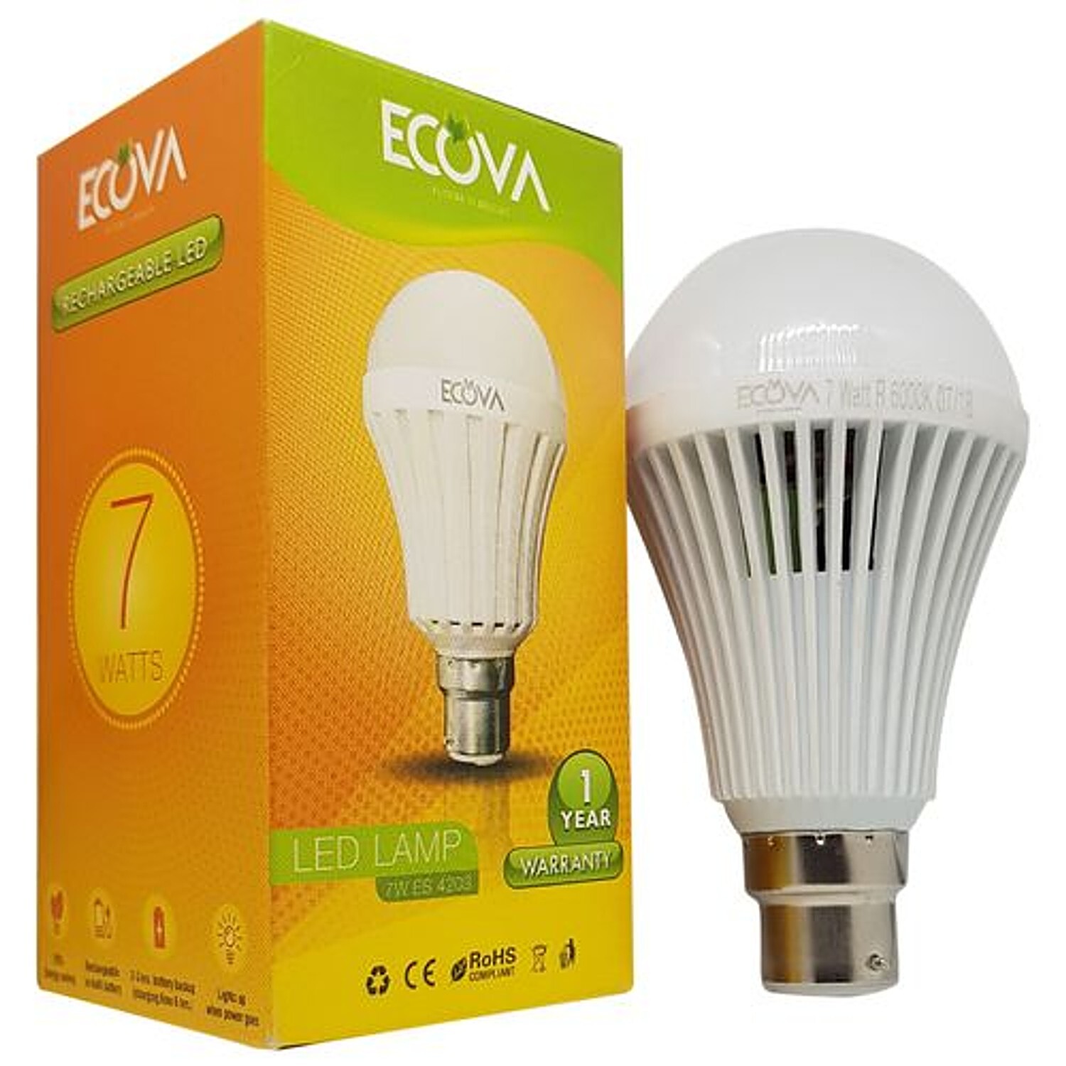 rechargeable led bulb 7 watt