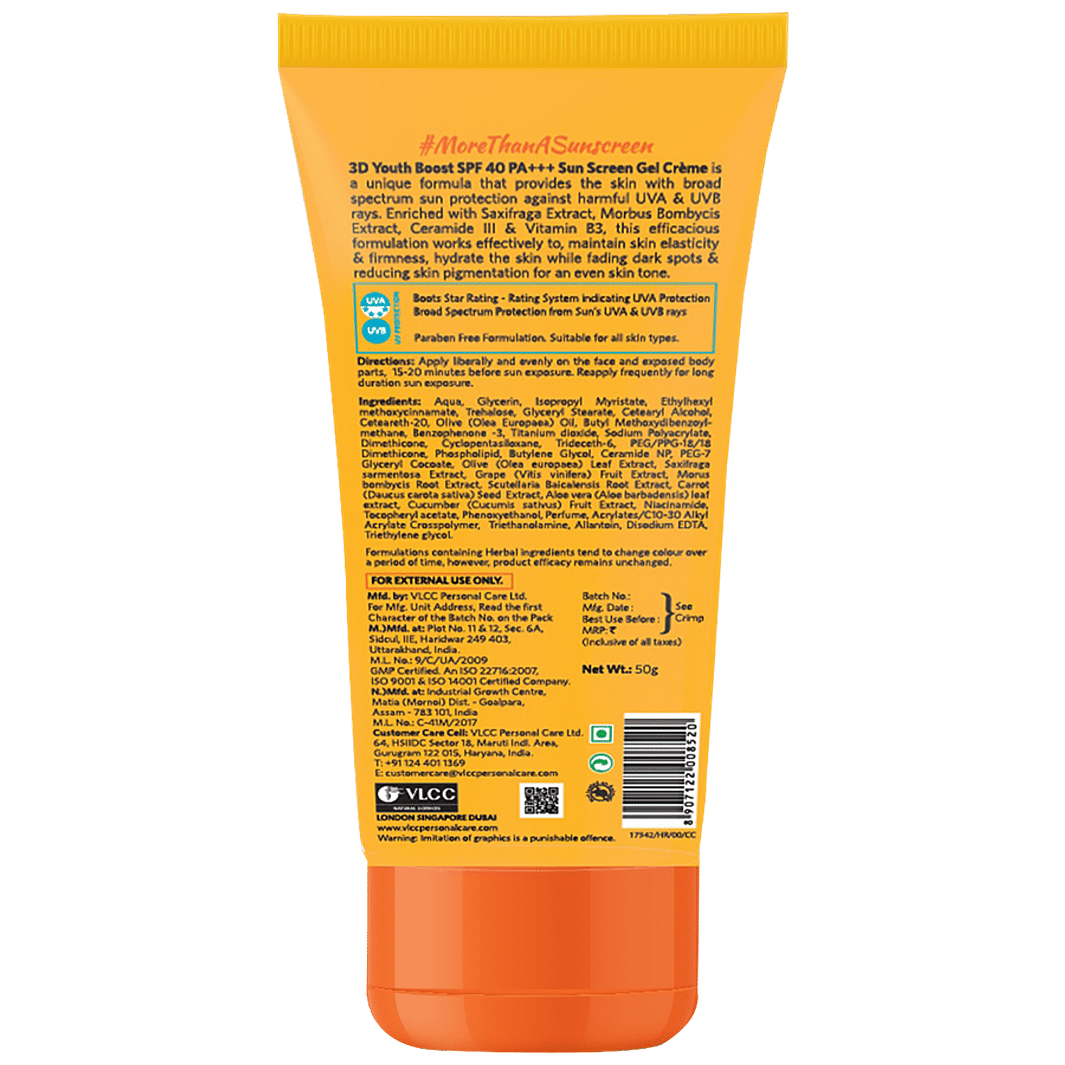 vlcc 3d youth boost spf 40 review