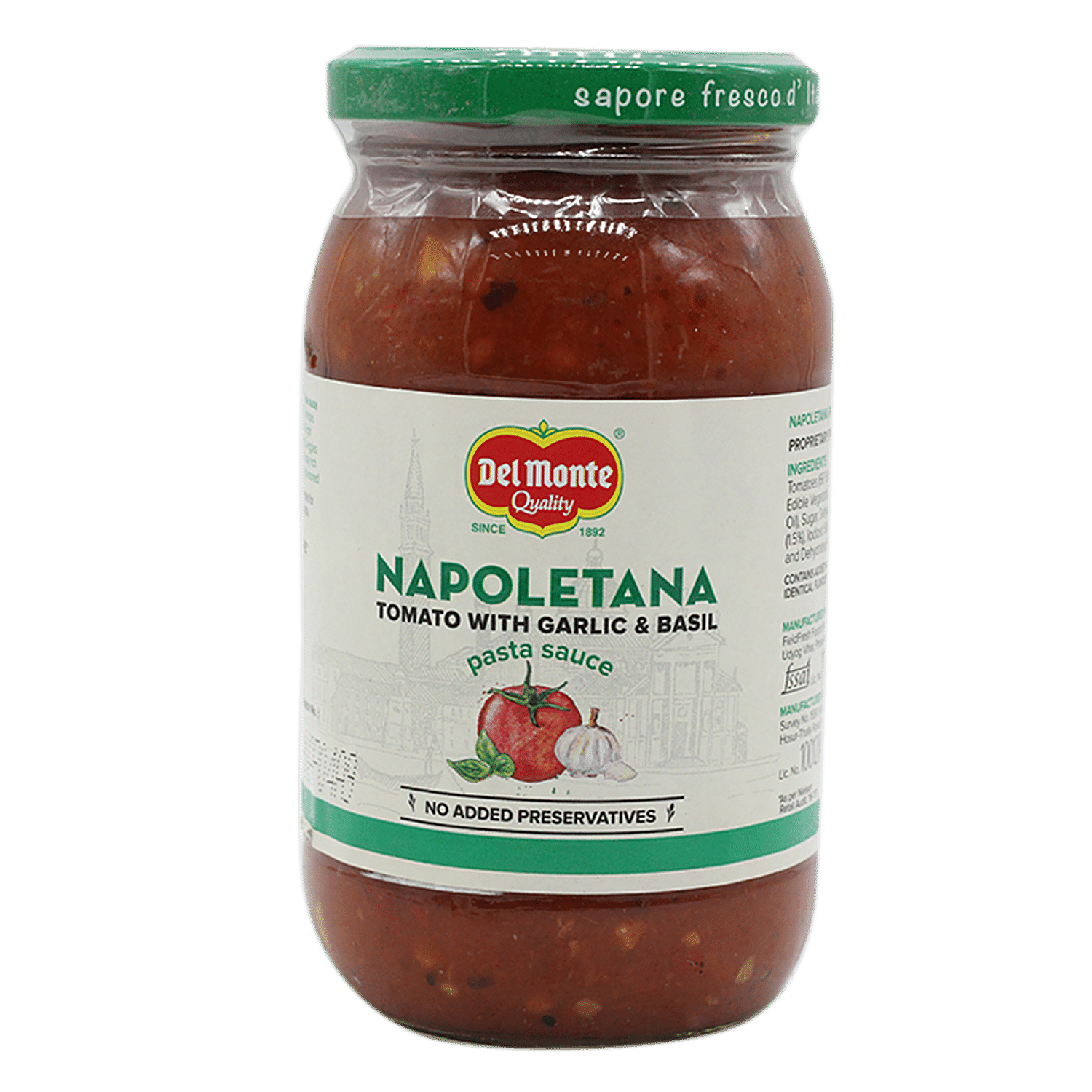 Del Monte Napoletana Pasta Sauce Tomato With Garlic Basil 395 g