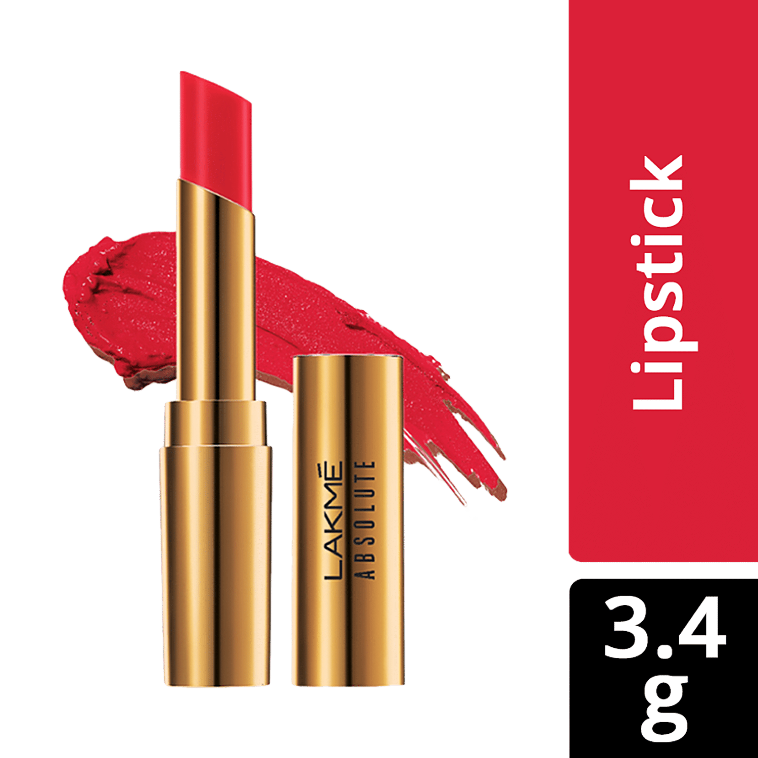 lakme absolute argan oil lip color drenched red