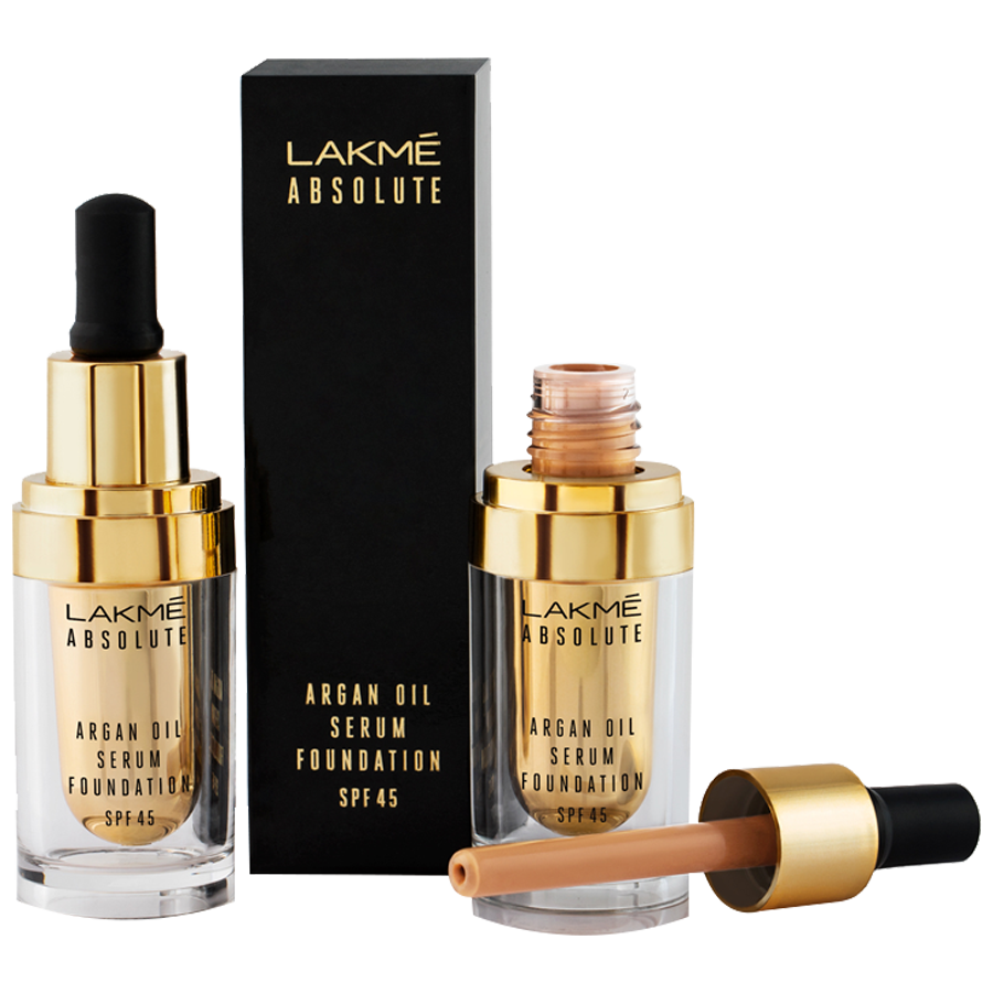 lakme absolute argan oil serum foundation silky golden