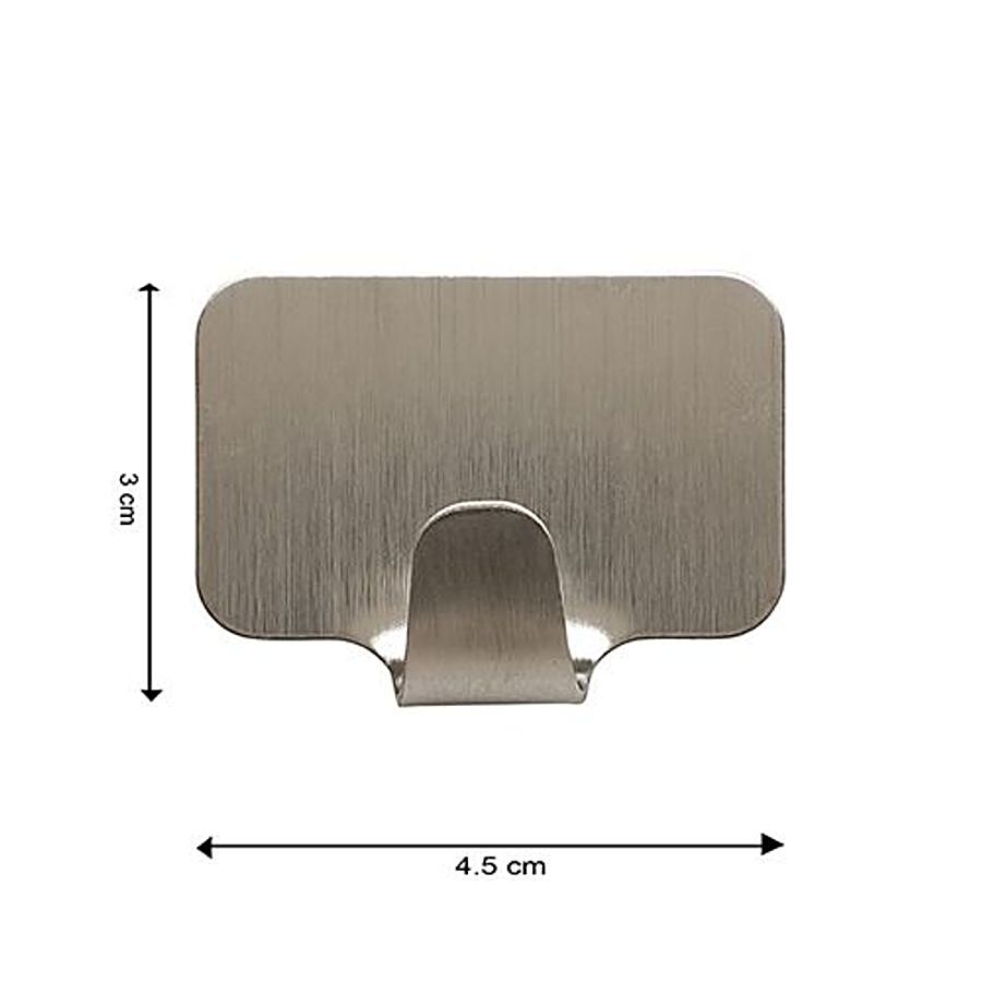 Buy BB Home Stainless Steel Hook - Self Adhesive/Stickable, Rectangle Shape  Online at Best Price of Rs 79 - bigbasket