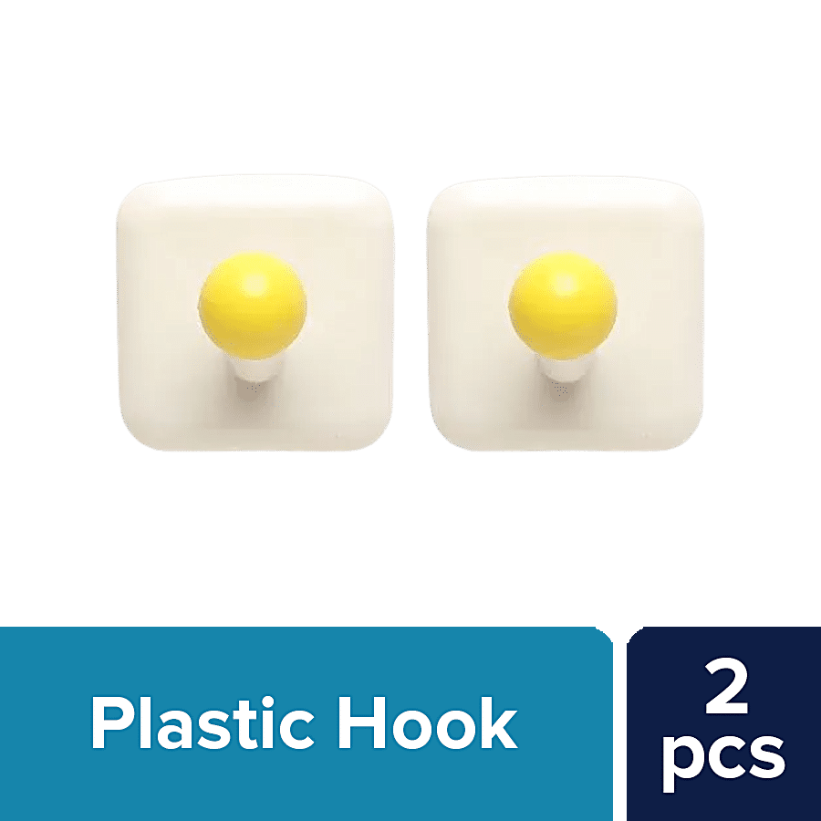 Buy BB Home Plastic & Steel Hook - Self Adhesive/Stickable, Smiley Online  at Best Price of Rs 79 - bigbasket