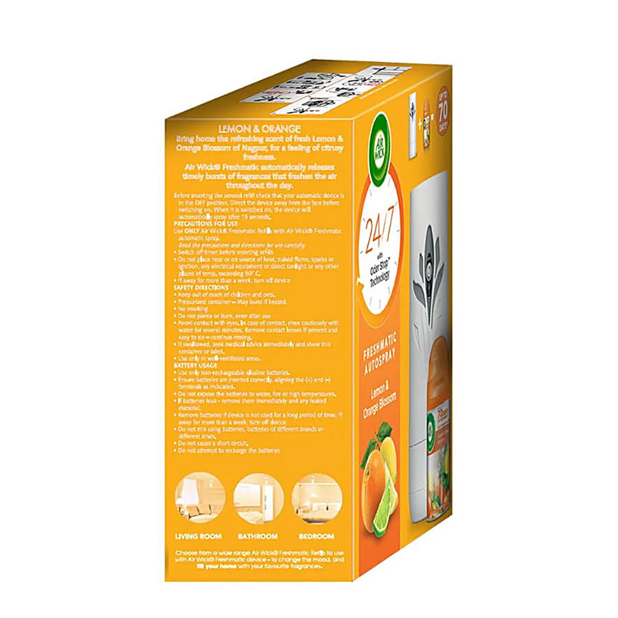 Buy Airwick Freshmatic Automatic Air Freshener Kit, Lemon & Orange Blossom  Online at Best Price of Rs 539.1 - bigbasket