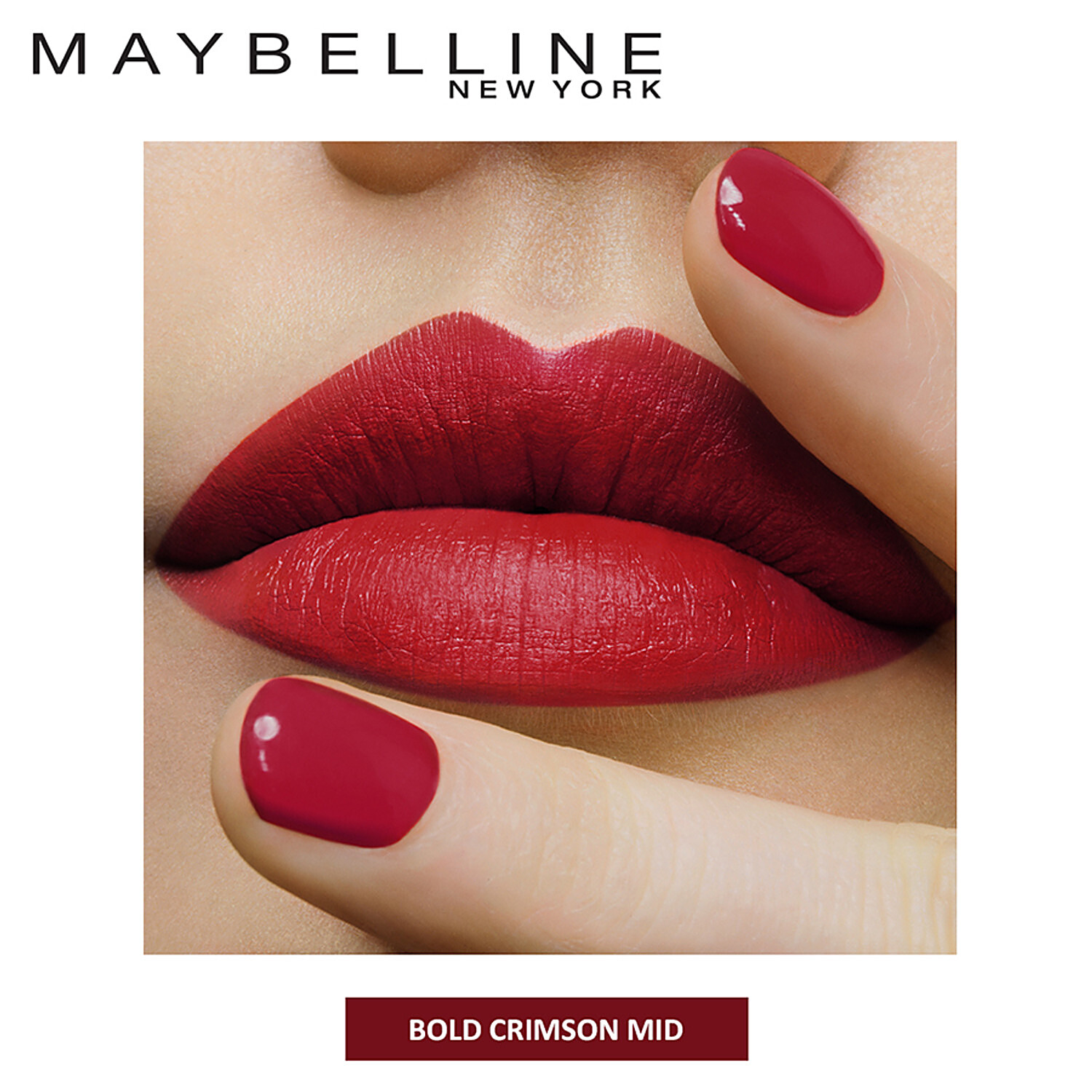 maybelline creamy matte bold crimson review