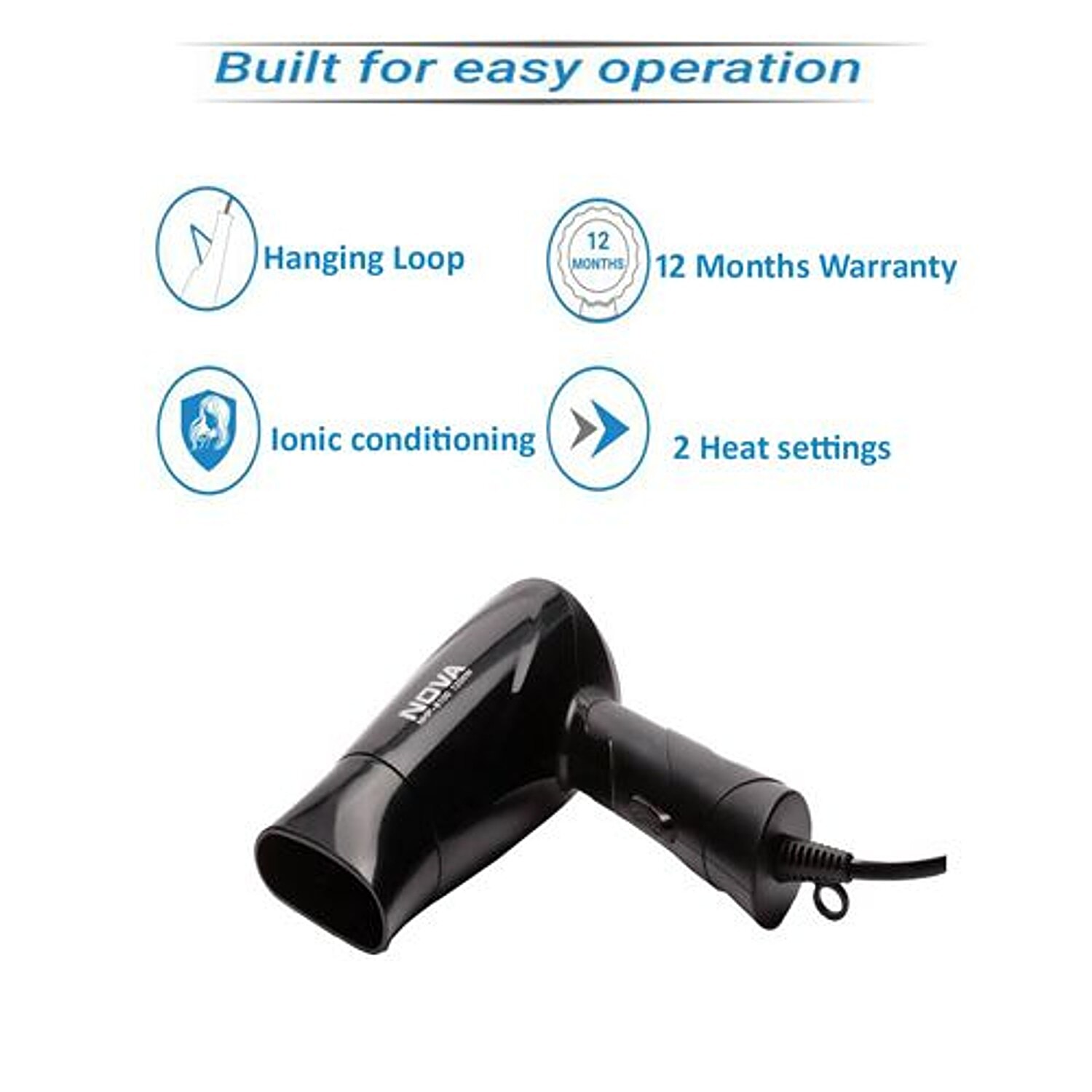 Nova nhp 8100 outlet hair dryer