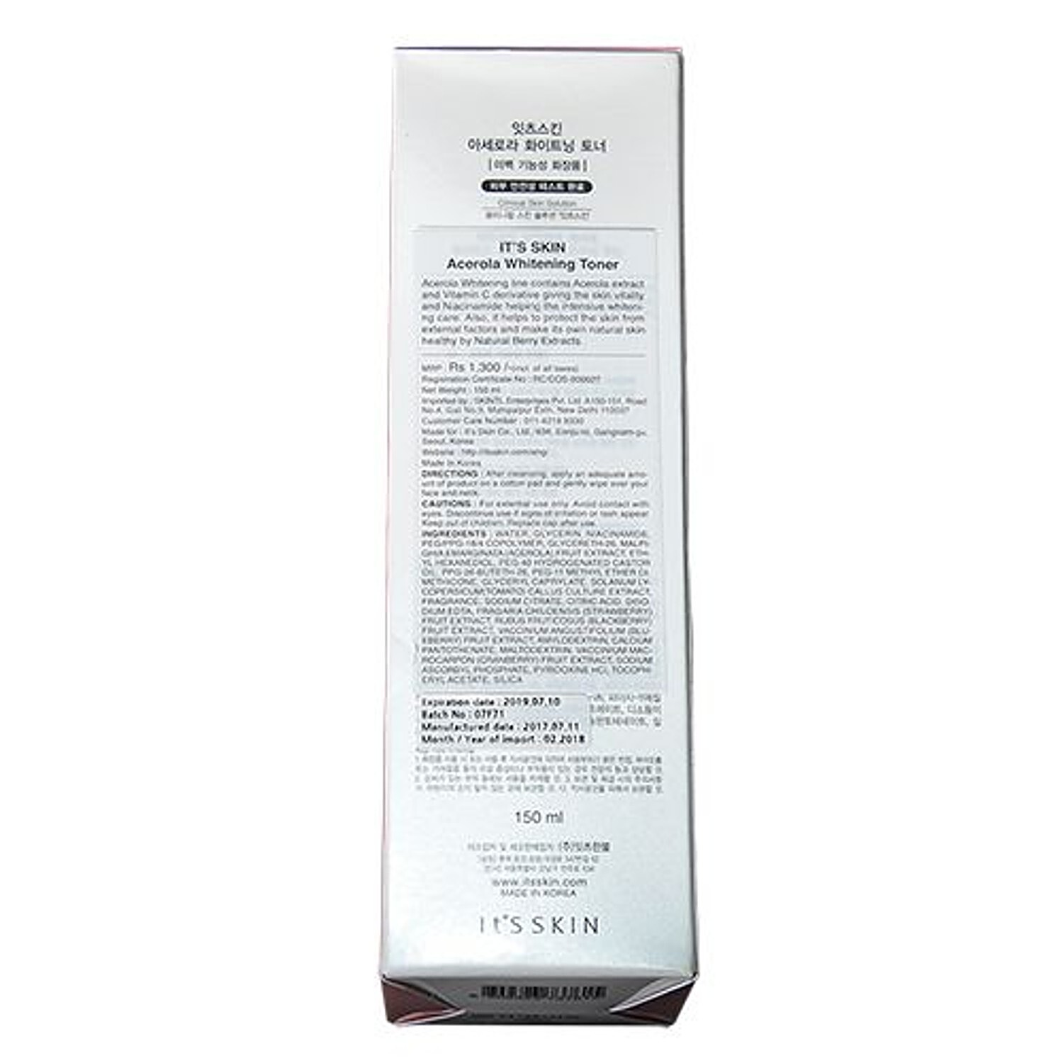 It s Skin Acerola Whitening Toner 150 ml