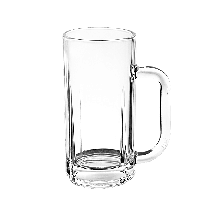 Treo Cascade Transparent Glass Beer Mug, 2 pcs