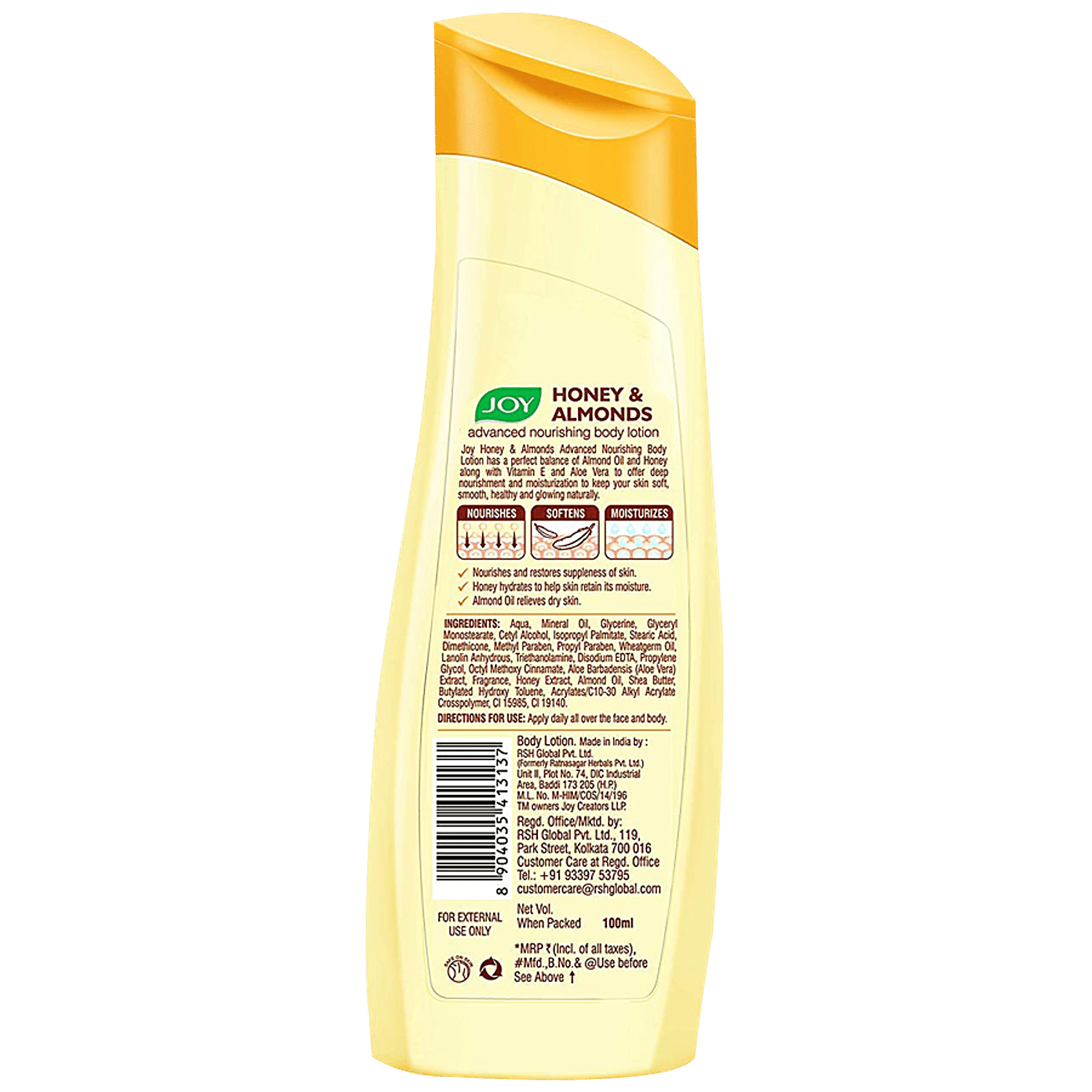 Buy Joy Honey Almonds Advanced Nourishing Body Lotion With