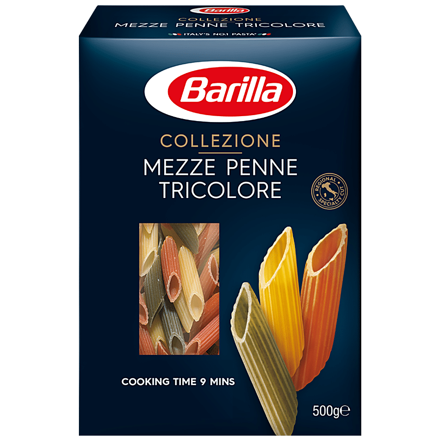 Buy Barilla Collezione Durum Wheat Pasta - Mezze Penne Tricolore