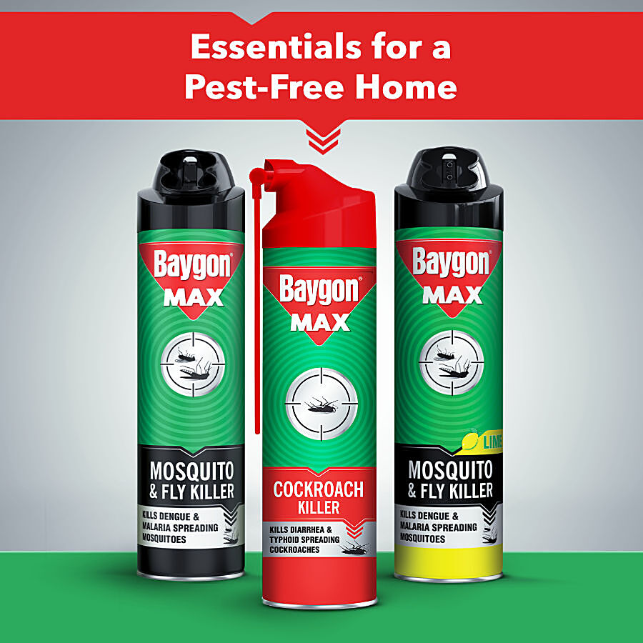 Tin (bottle Material ) Baygon Max Cockroach Killer Spray at Rs 190/bottle  in New Delhi