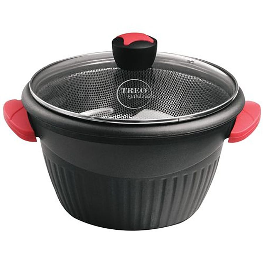 Buy Treo La Culinaire Ceramic Induction Base Steamer & Multipurpose Cooking  Pot - Black Online at Best Price of Rs 3100 - bigbasket