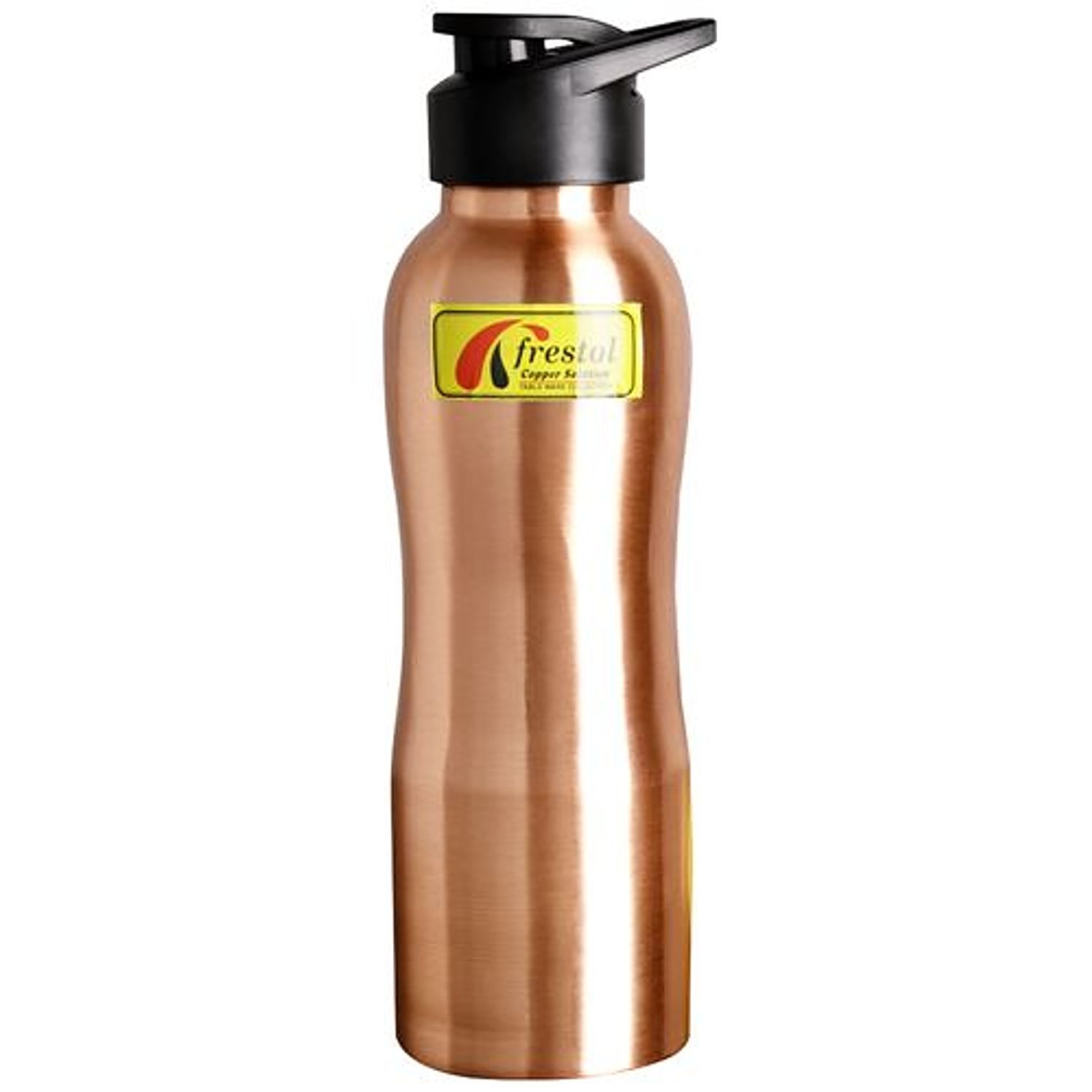 100% Pure Copper Water Bottle With Fliptop Rust Proof For Home & School 950  ml