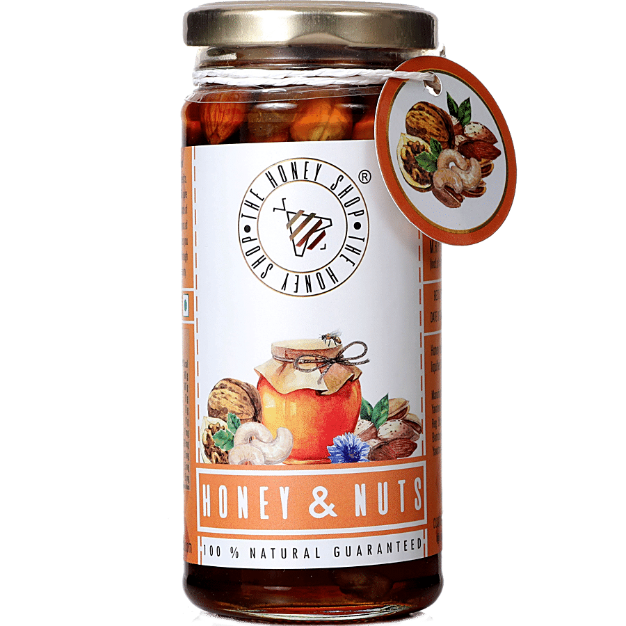 The Honey Shop Honey With Dry Fruits Like Figs, Raisins & Nuts, 300 g