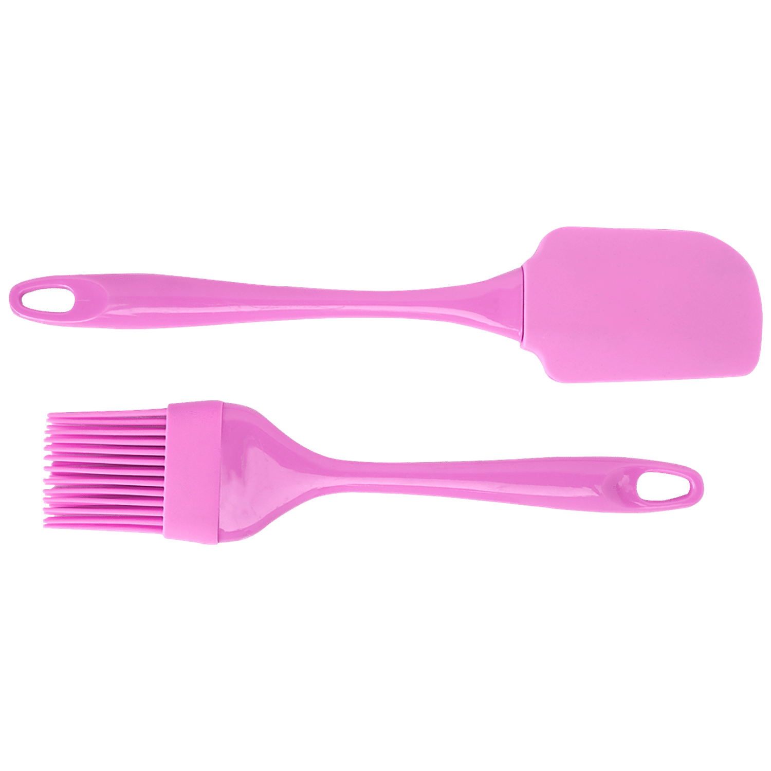 Home Kitchen Silicone Cookie Cake Baking Tool Cream Oil Pastry Brush Pink  2pcs